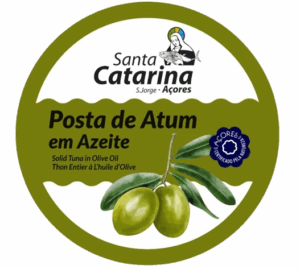 Posta de atum em azeite
